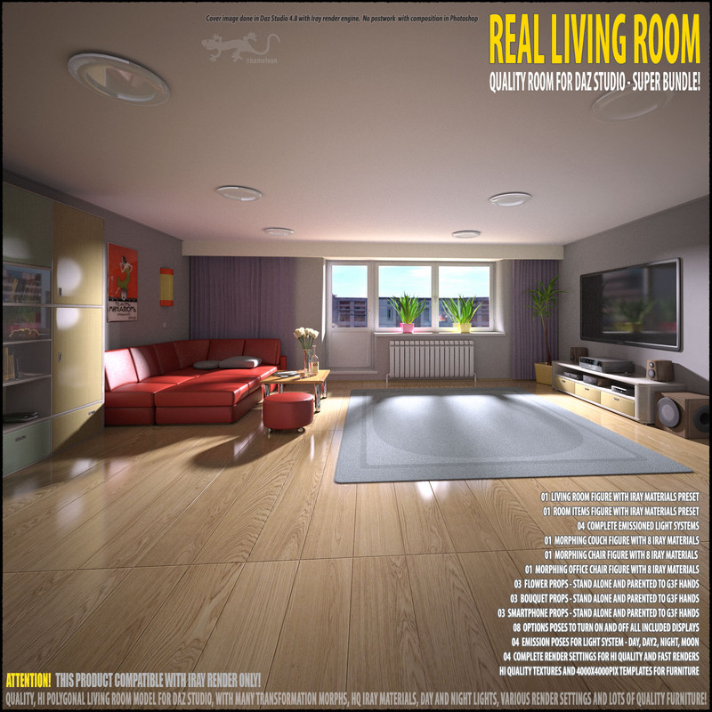 Living Room for Daz Studio