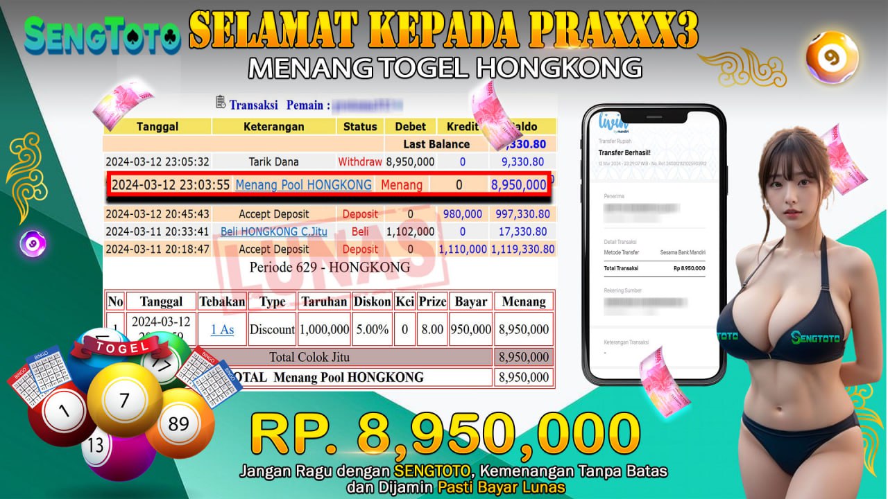 BUKTI PEMBAYARAN TOGEL HONGKONG