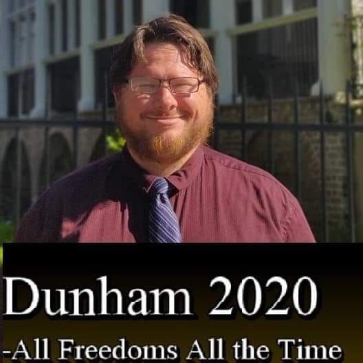 Keenan Wallace Dunham slogan for his campaign