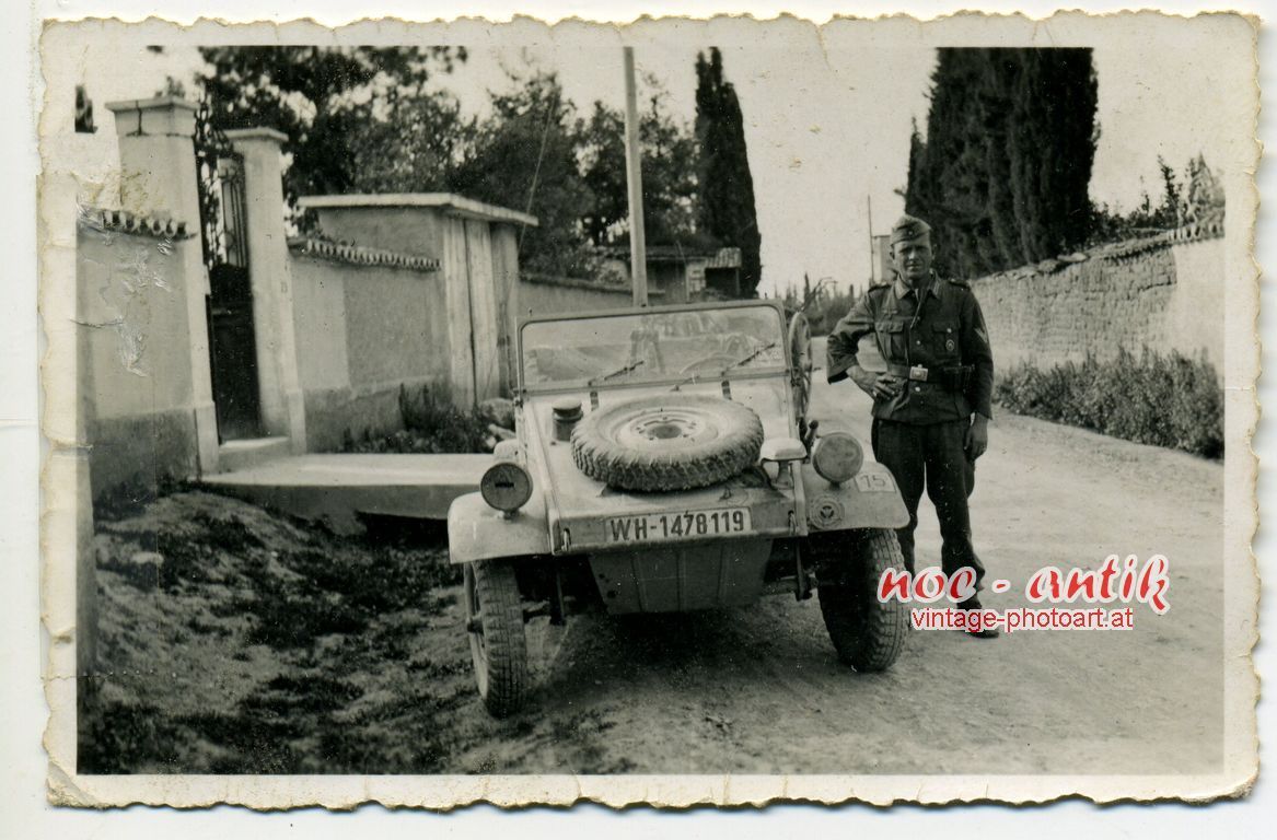 WK2 Wehrmacht VW Kübelwagen Typ 82 Kennzeichen W