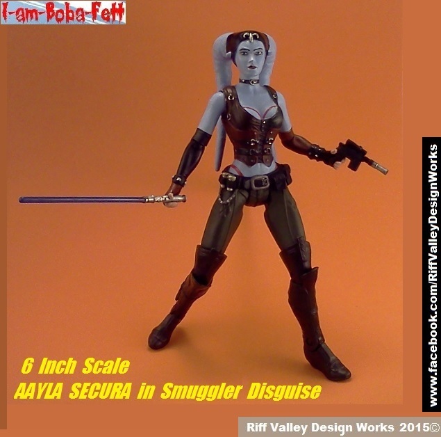custom 6 inch scale aayla secura smuggler disgui