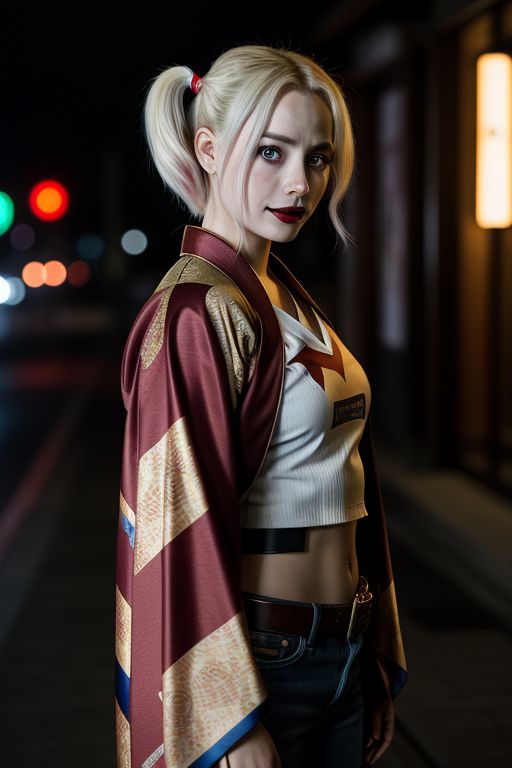 Harley-Quinn-wearing-a-kimono-12