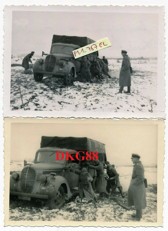 Wehrmacht LKW mit NOTEK wird mühsam wieder flott gemacht Anfang 