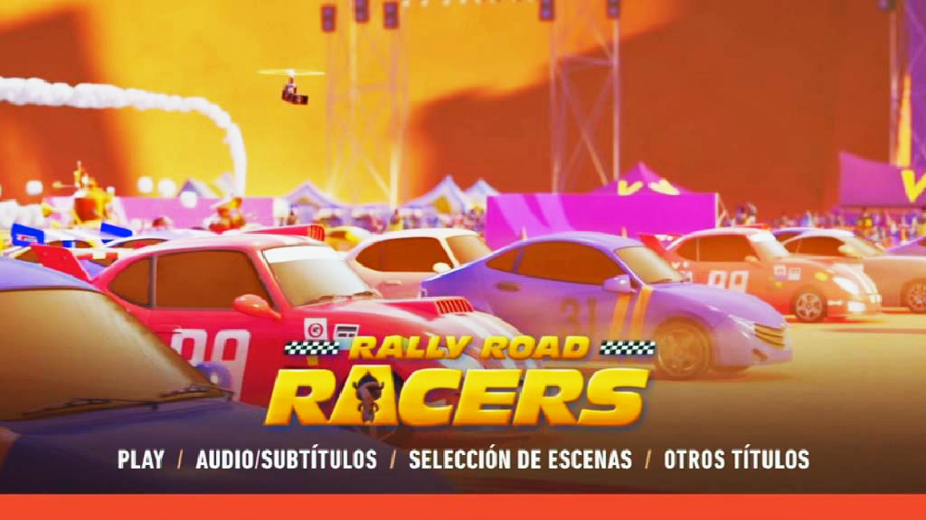 RALLY ROAD RACERS MENU - Rally Road Racers [2023] [Comedia] [DVD9] [PAL] [Leng. ESP/ENG] [Subt. Español]