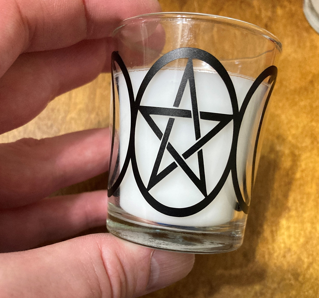 handcrafted votive candle holder