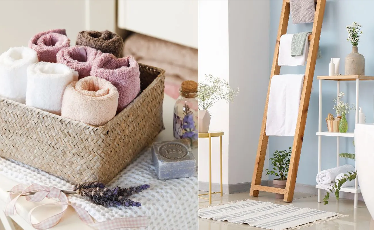 5 ideas para acomodar las toallas de baño y que luzca elegante
