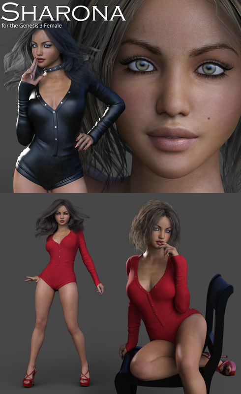 Sharona for Genesis 3 and Romper Bundle