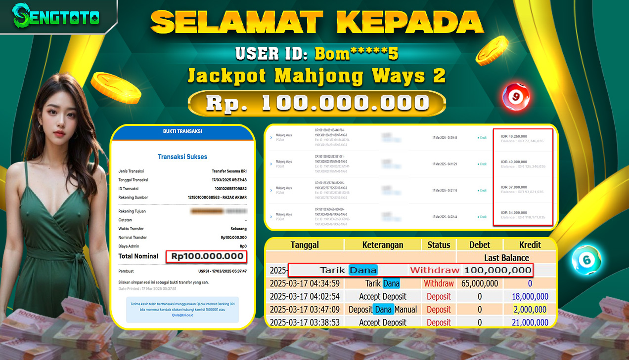 BUKTI PEMBAYARAN SLOT MAHJONG WAYS 2