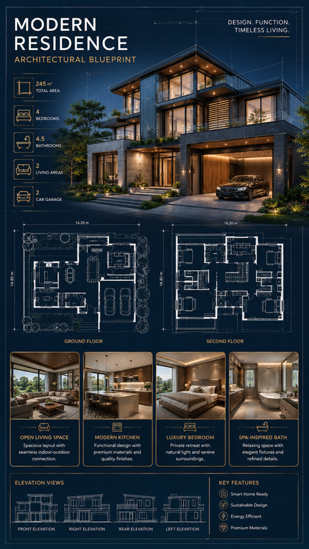 Architectural Blueprint Poster Generator