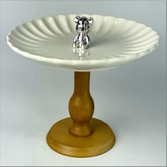 Підставка для торта на ніжці White kitchen 21х13,5 см