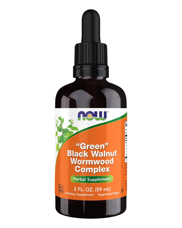 NOW Supplements Green Black Walnut Wormwood Complex