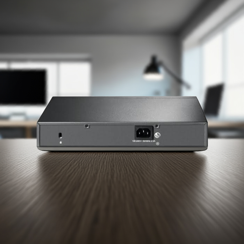 Diagrama do switch alimentando Câmeras IP, APs e Telefones IP