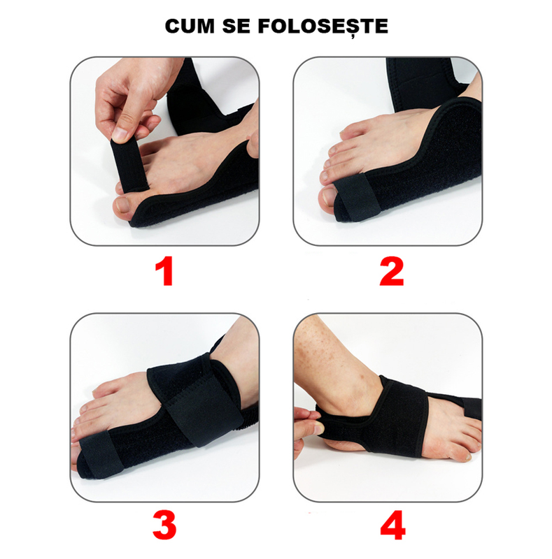Cum se foloseste orteza pentru monturi hallux valgus