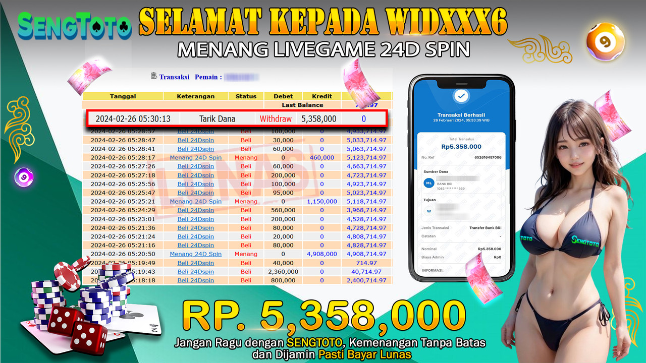 BUKTI PEMBAYARAN LIVEGAME 24D SPIN