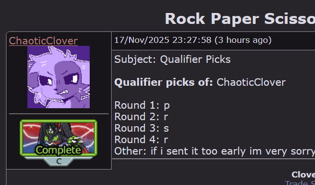 Participant 022 Chaotic Clover