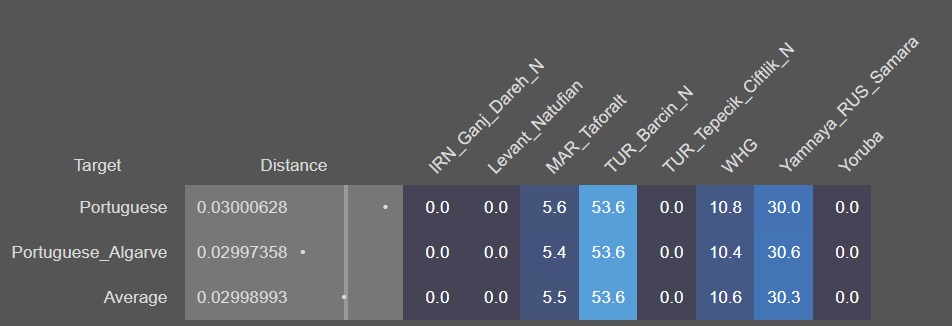 dna portuguese basal