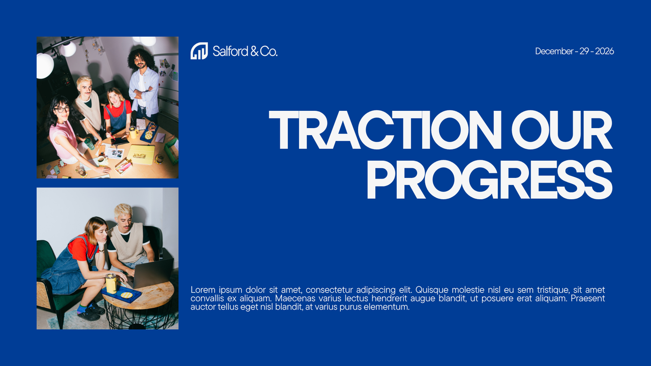 Blue and White Modern Startup Pitch Deck Presentation