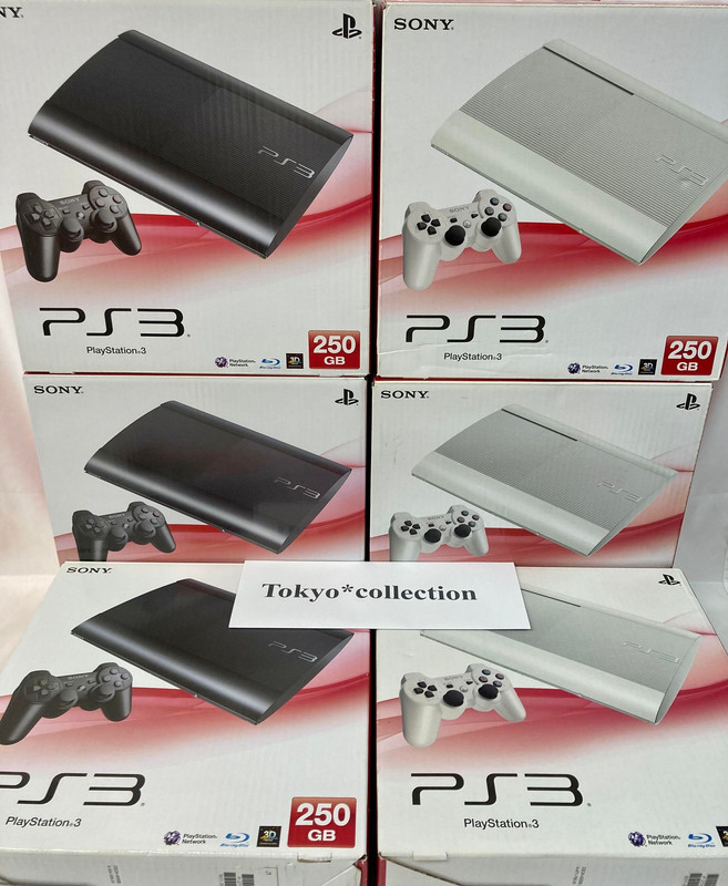 Sony PlayStation 3 PS3 250 GB nero bianco set console di gioco scatola complet