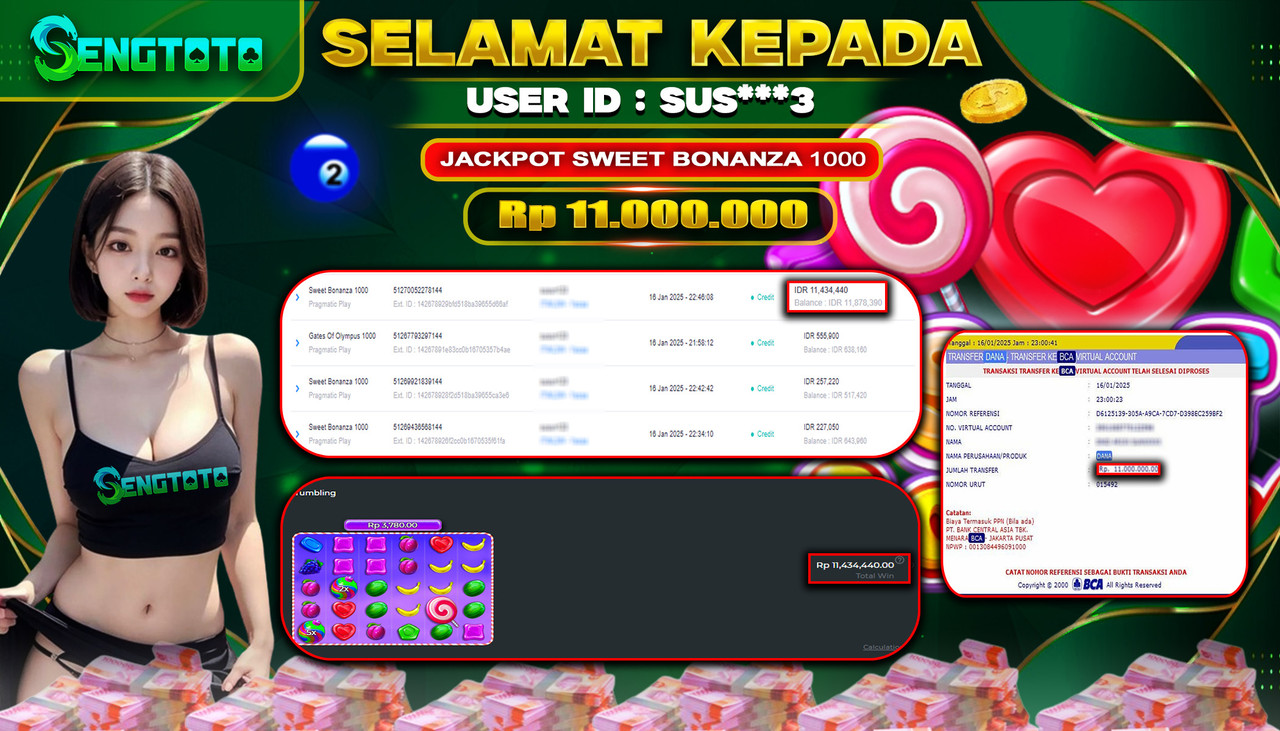 BUKTI PEMBAYARAN SLOT SWEET BONANZA 1000