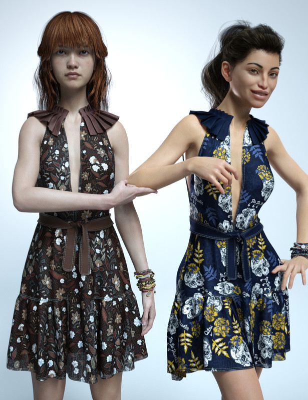 dForce Jasmine Outfit Textures dForce Jasmine Outfit Textures