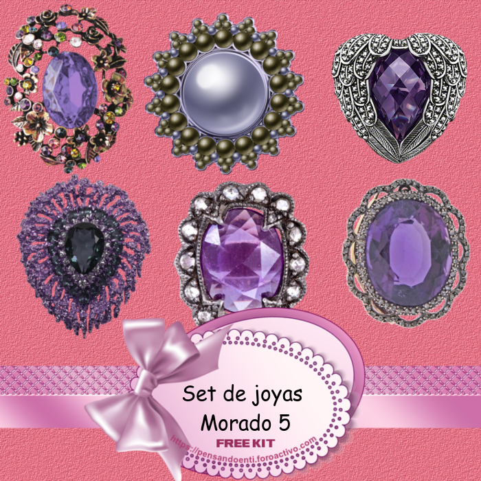 Set joyas Morado 5 Morado-5