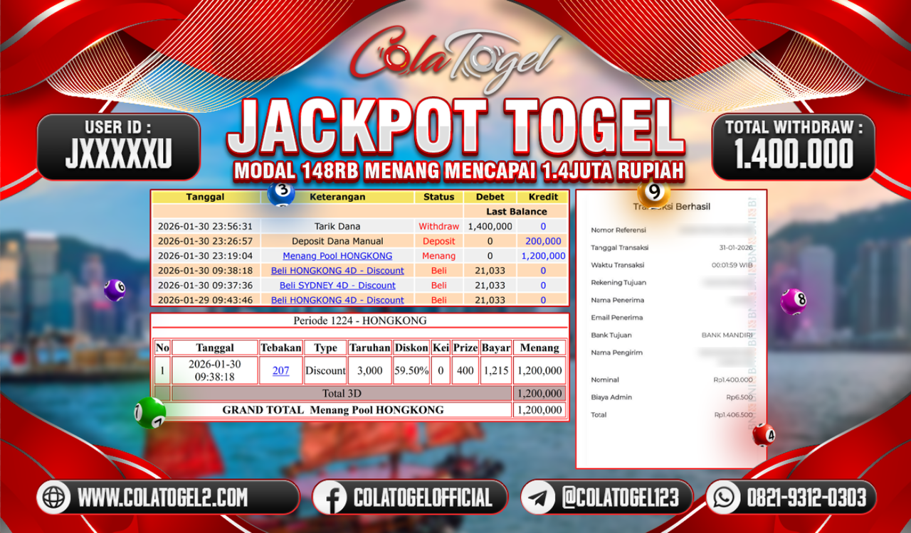 JACKPOT HONGKONG LOTTO!!