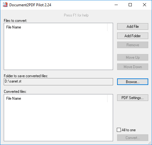 Document2PDF Pilot 2.26.1