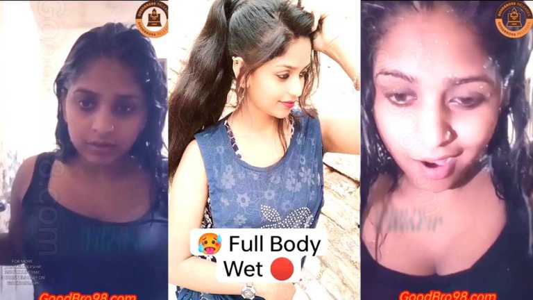 Famous Content Creator Ayushi Bhagat Shower Full Wet Body Live