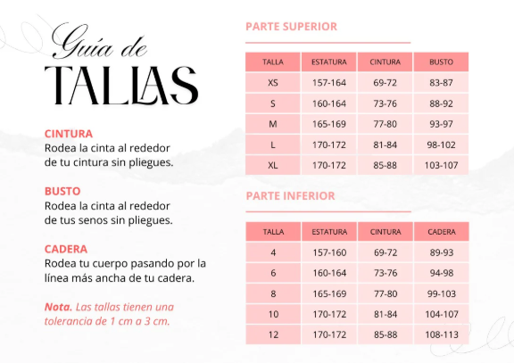 Guía de tallas