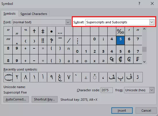 opsi subset untuk pangkat