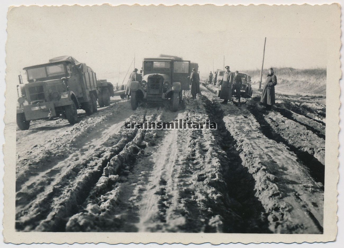 Orig. Foto Lkw Einheitsdiesel m. Kran Anhänger u