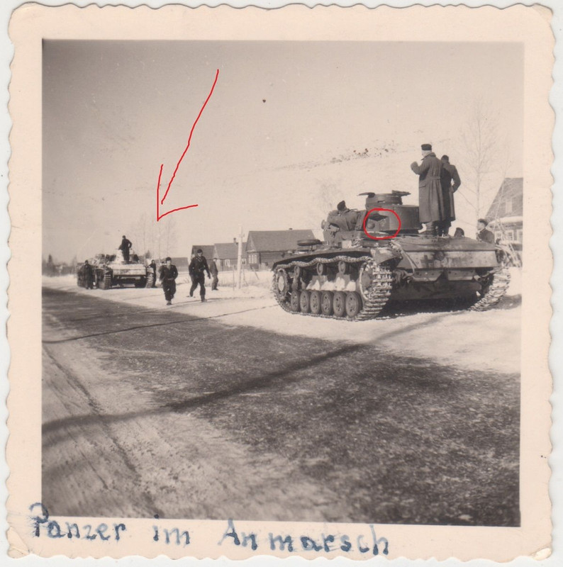 Foto Soldat Panzer Tank Wappen Winterkampf Rußla