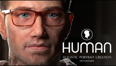 HUMAN: Realistic Portrait Creation with Blender