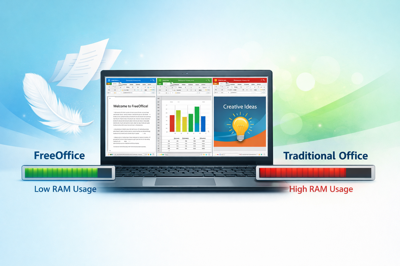 FreeOffice: a suíte leve que roda Microsoft Office em PCs fracos usando menos de 100 MB de RAM