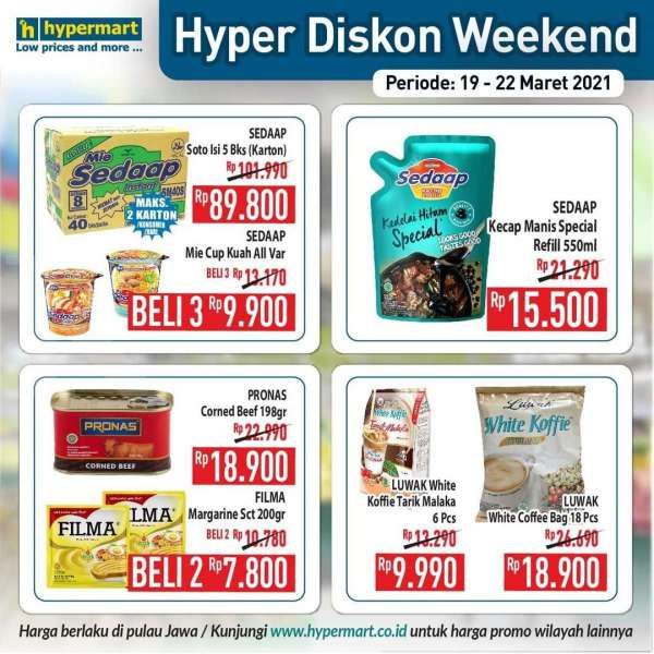 Katalog Promo Hypermart 19-22 Maret 2021 
