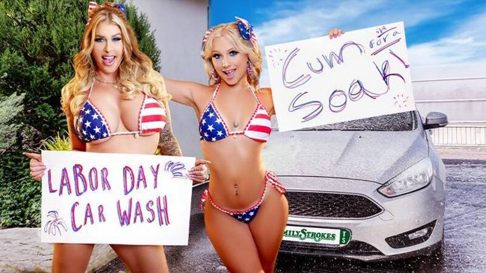 Lolly Dames Venus Rivers Car Wash Duo Shake Tits and Score Big (2024) FamilyStrokes English Short Film [400MB]