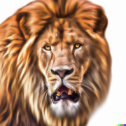 DALL-E-Extremely-photorealistic-lion-White-background