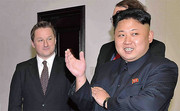 Spavor with Kim Jung-un, president of North Korea which US calls a terrorist state