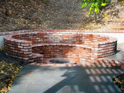 Brick Fire Pit Area