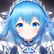 00474-162498941-DATE_ A_LIVE, detailed ((armor)) [white_dress] and blue gloves, arm up, 9yo little g