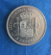 5 pesetas de Amadeo I 1871*75  “con sorpresa” 44-D73003-4-A0-A-432-B-88-D3-7-EF59037-BD4-A