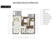mặt bằng căn hộ 2 phòng ngủ_ Ocean Vista