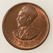 1 santim Etiopía 1944. Muchas gracias 10 pfennig. PAS5417