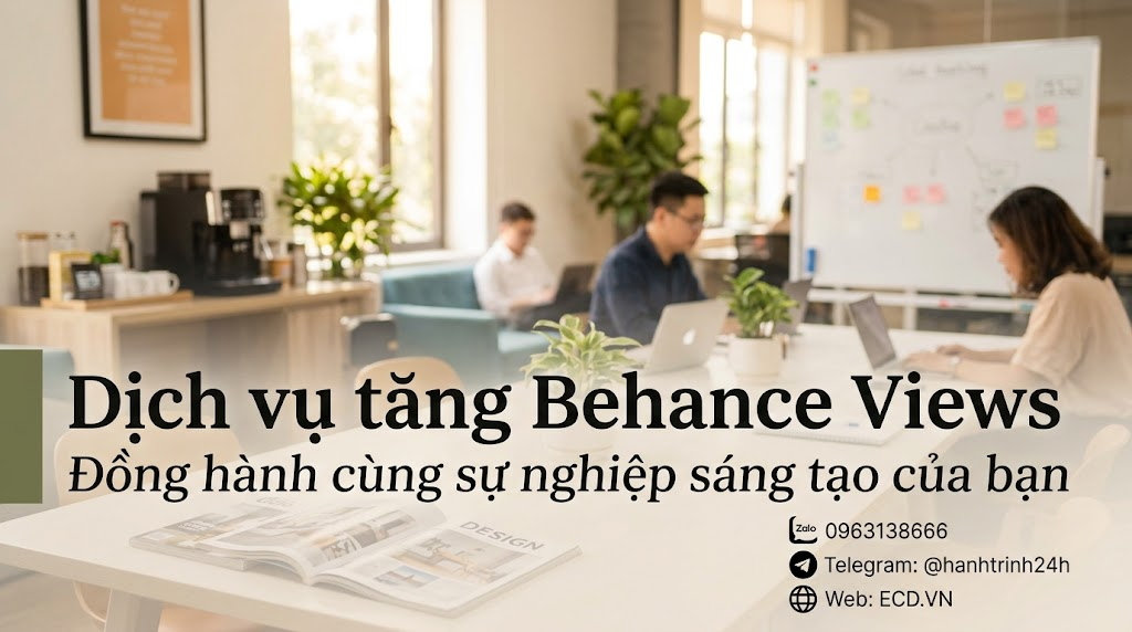 dịch vụ tăng behance views miễn phí tăng impression