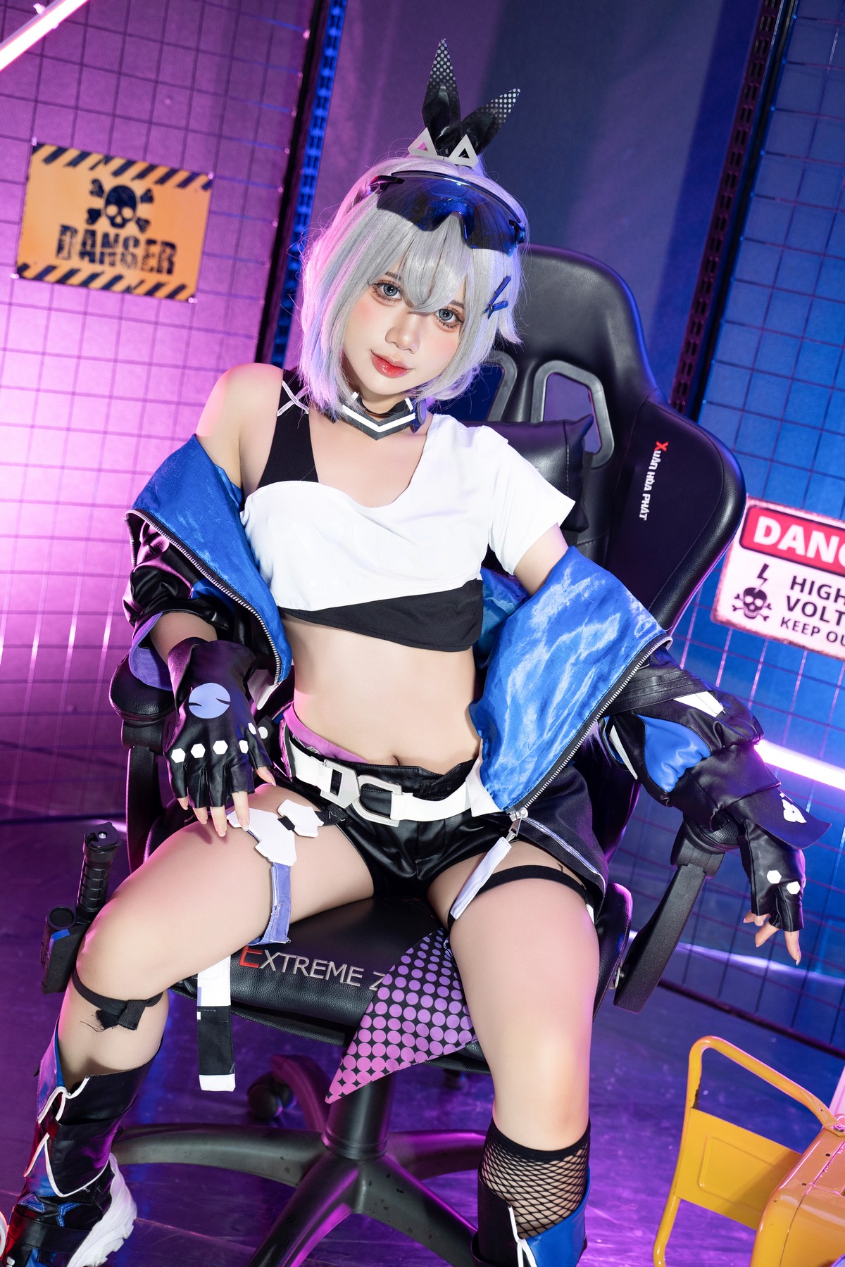 PoppaChan Silver Wolf Cosplay (Honkai Star Rail) – 139 Photos 11 Videos 1.20GB插图3