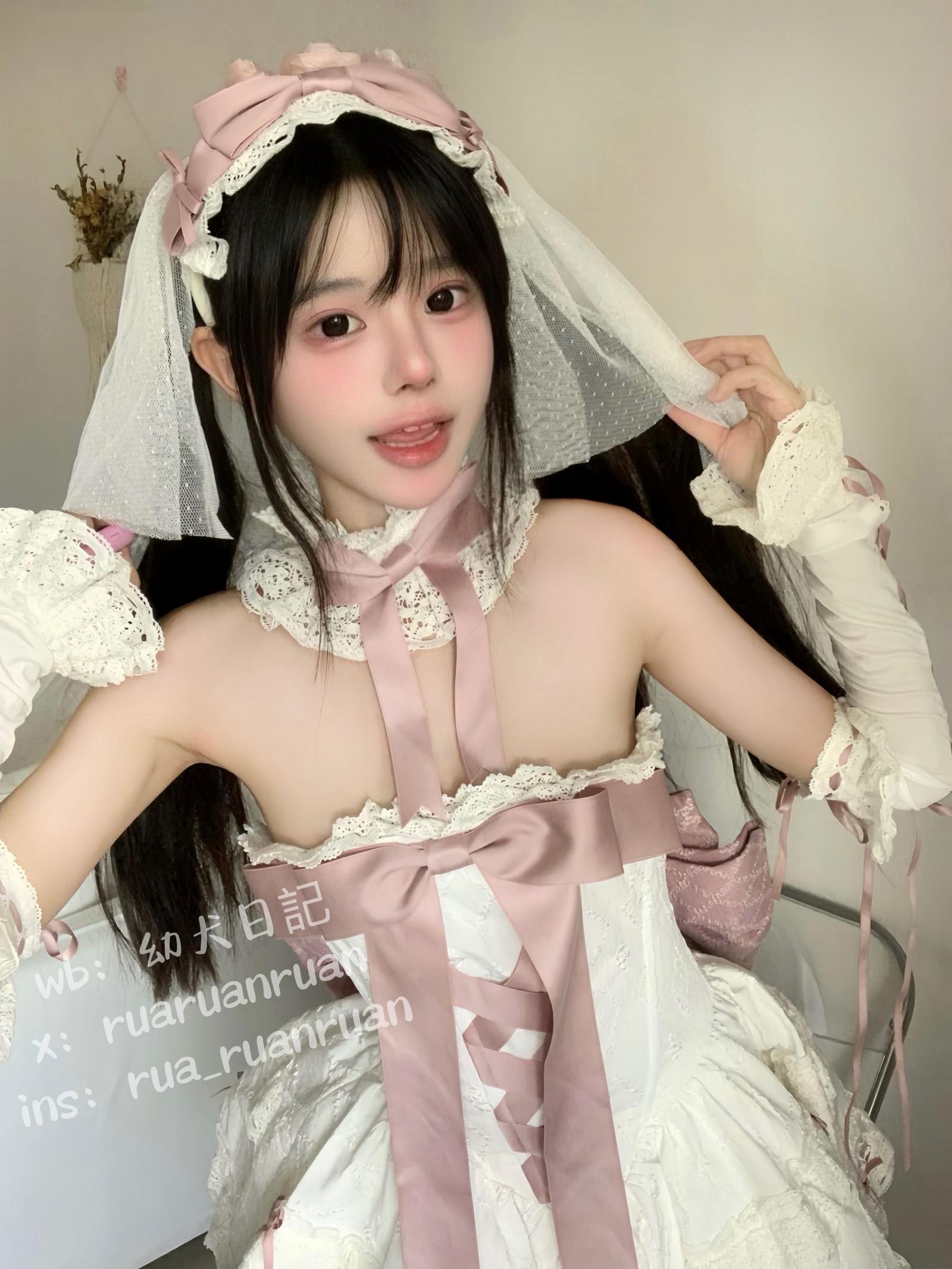 rua阮阮 初恋缎带 写真图集｜纯爱氛围系私房摄影（18P｜23MB）插图5