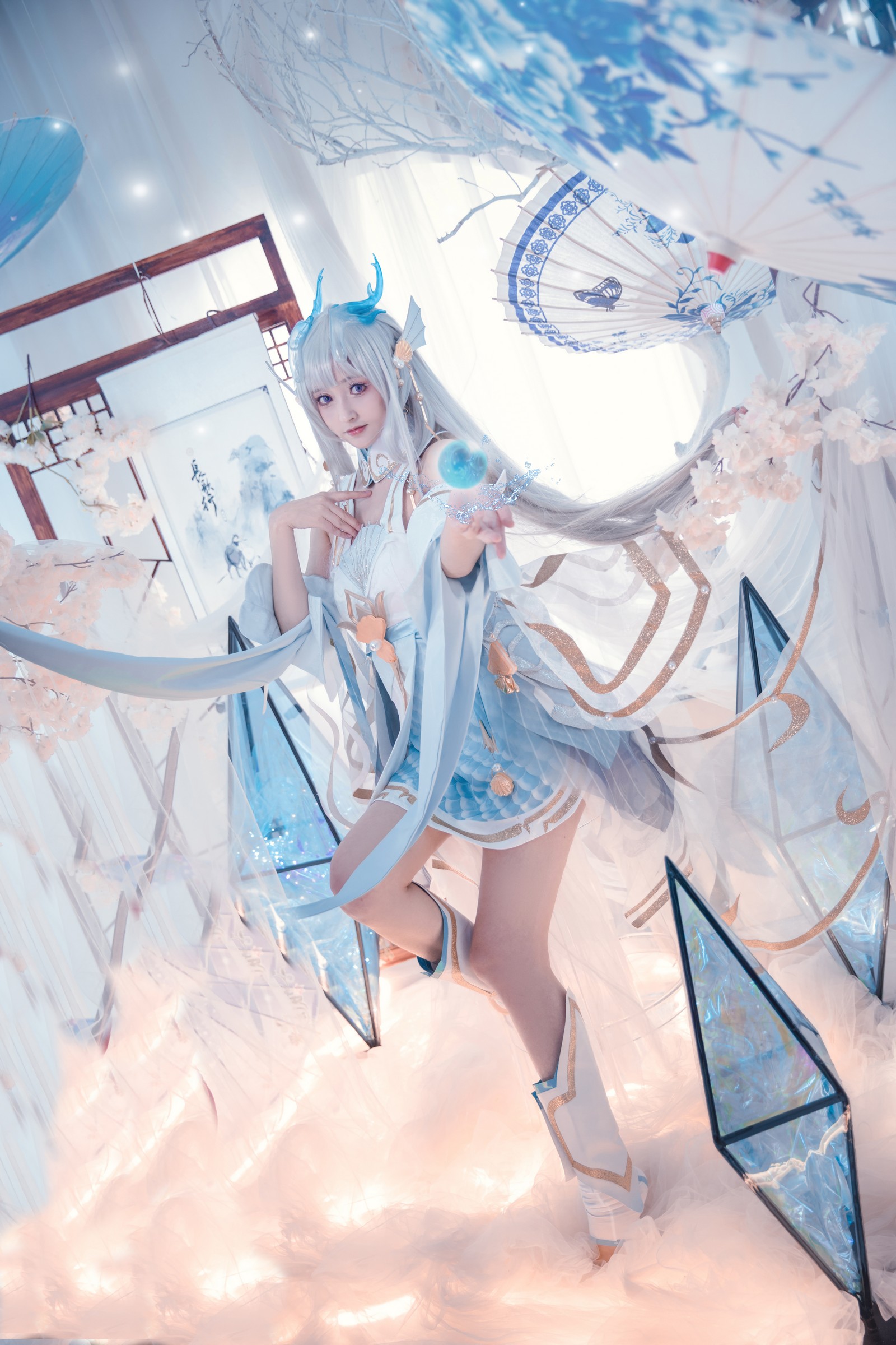 冬马路纱 西施 Cosplay 写真集｜古风美人 典雅主题 高清拍摄（10P｜75MB）插图1