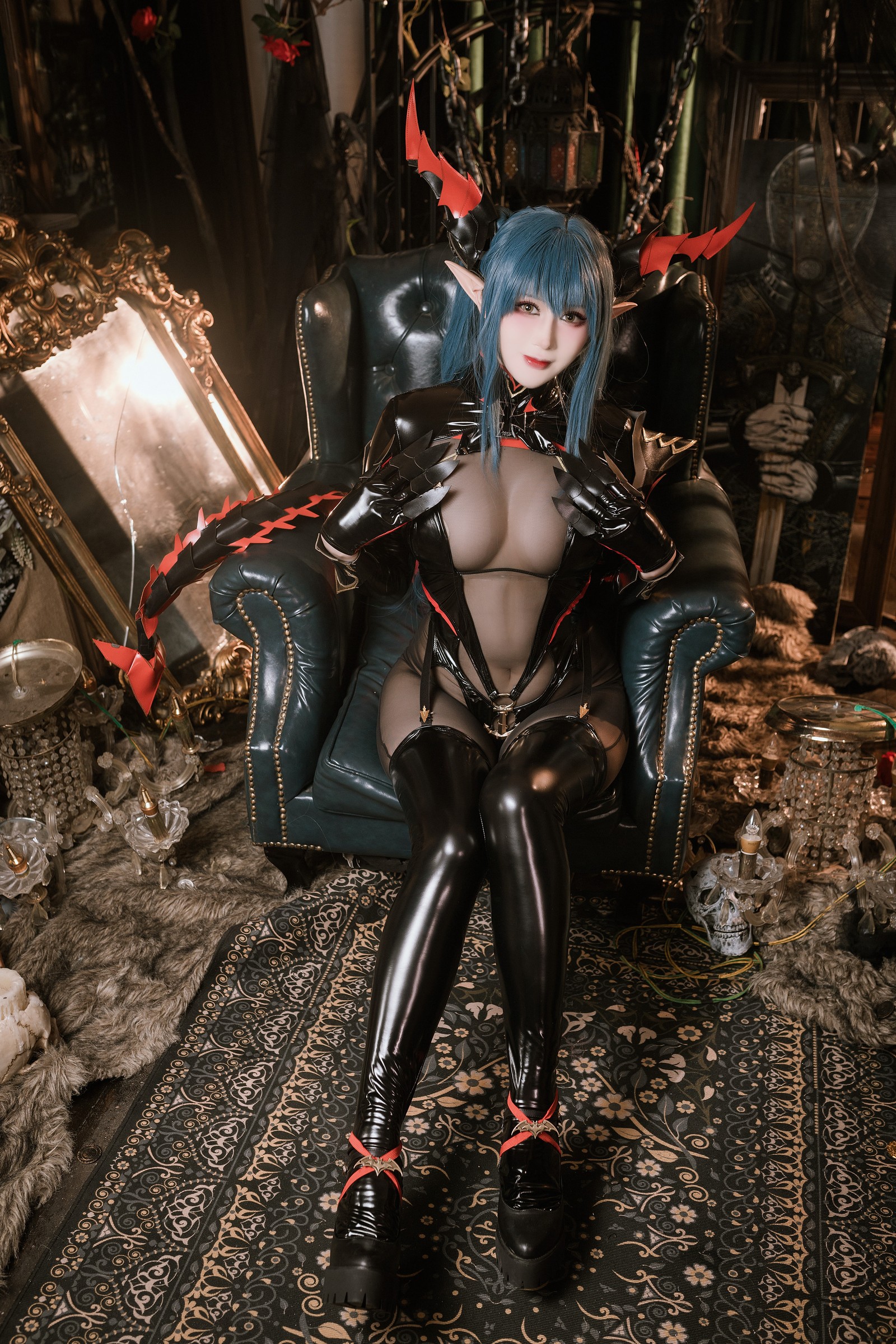 兔胖胖min – 碧蓝航线 雷根斯堡 Cosplay 高清写真集（40P-328.1MB）插图7