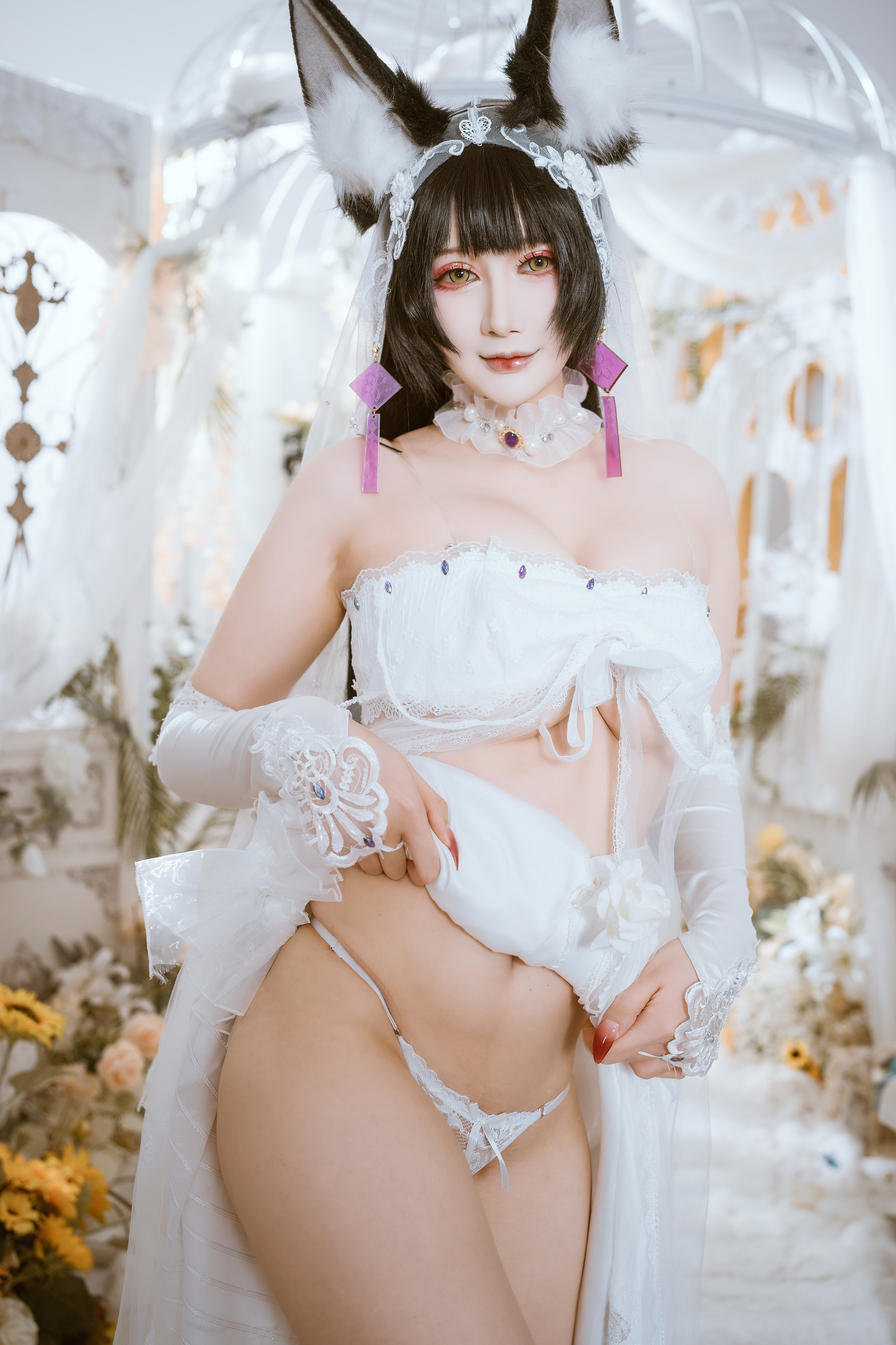 兔胖胖min – 碧蓝航线 武藏 花嫁 Cosplay 高清写真集（40P-883.9MB）插图2