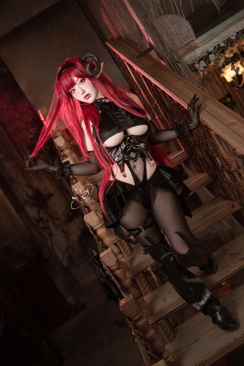 切切Celia 兴登堡 Hindenburg Cosplay Azur Lane 写真 38P插图6